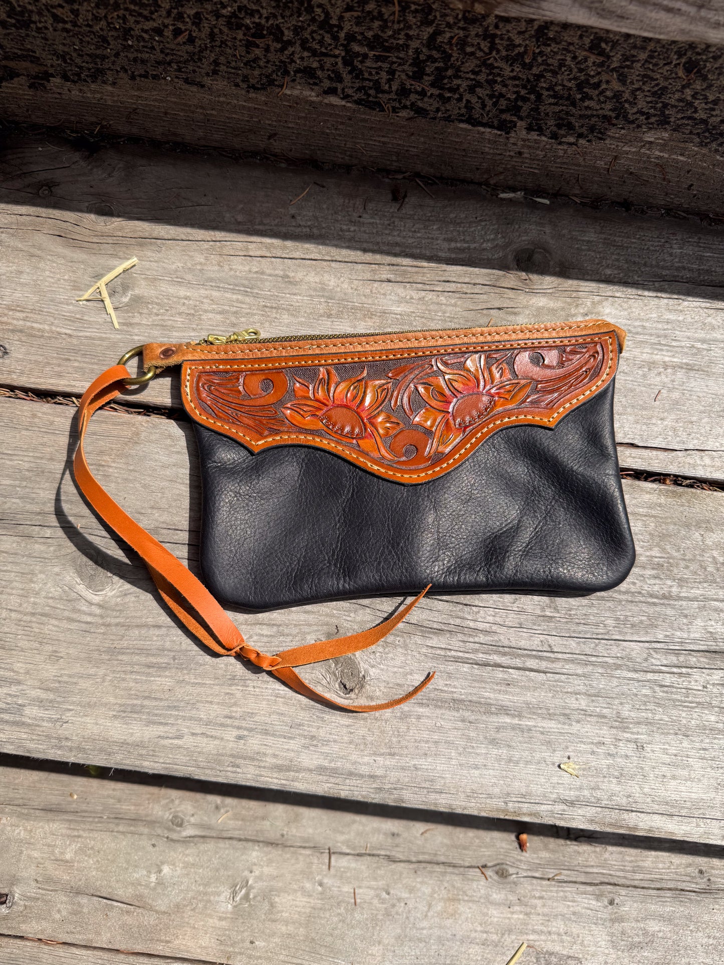 Sunflower Wristlet Purse